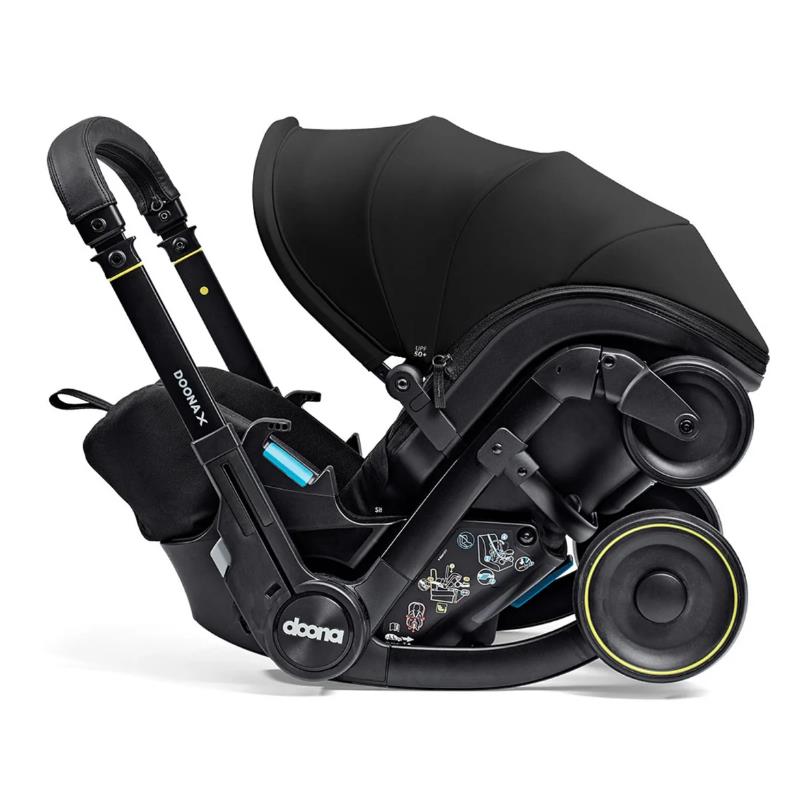 Doona X Infant Car Seat & Latch Base, Nitro Black Image 4