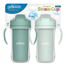 Dr. Brown 10 Oz Insulated Straw Cup, Green, 2Pk Image 1