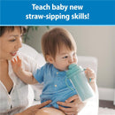 Dr. Brown 10 Oz Insulated Straw Cup, Green, 2Pk Image 2