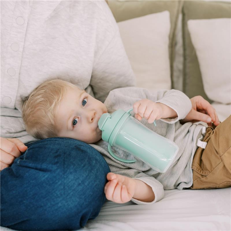 Dr. Brown 10 Oz Insulated Straw Cup, Green, 2Pk Image 9