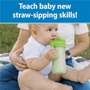 Dr. Brown 10 Oz Insulated Straw Cup, Pink/Green, Strawberry Frogs, 2Pk Image 2