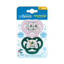 Dr. Brown - 2Pk Advantage Pacifiers, Stage 2, Pink Airplanes Image 3