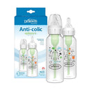 Dr. Brown 2Pk Anti-Colic Options+ Narrow Baby Bottle 8Oz/250Ml, Frog & Pig Image 1