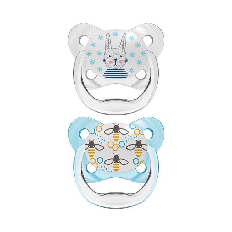 Dr. Brown - 2Pk Prevent Butterfly Shield Pacifier, Stage 1, Blue Image 1