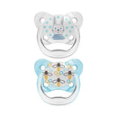 Dr. Brown - 2Pk Prevent Butterfly Shield Pacifier, Stage 1, Blue Image 1