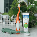 Dr. Brown 2Pk Toddler Toothbrush, Dinosaur, Green & Orange Image 2