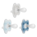 Dr. Brown 3Pk Advantage One-Piece Pacifiers, Stage 1, Blue Image 1