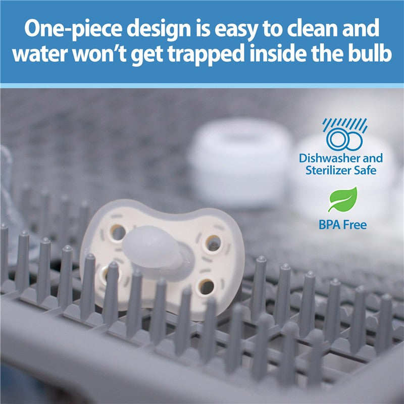 Dr. Brown 3Pk Advantage One-Piece Pacifiers, Stage 1, Blue Image 8