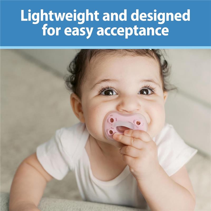 Dr. Brown 3Pk Advantage One-Piece Pacifiers, Stage 1, Pink Image 8