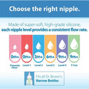 Dr. Brown 3Pk Anti-Colic Options+ Narrow Baby Bottle with Level 1 Slow Flow Nipple & HappyPaci Pacifier 8oz/250ml Image 7