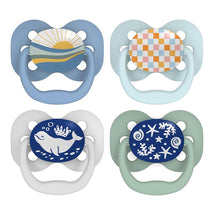 Dr. Brown 4Pk Advantage Glow-in-the-Dark Baby Pacifier, Blue Ocean Image 2