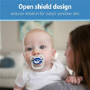 Dr. Brown 4Pk Advantage Glow-in-the-Dark Baby Pacifier, Blue Ocean Image 3