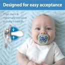 Dr. Brown 4Pk Advantage Glow-in-the-Dark Baby Pacifier, Blue Ocean Image 4