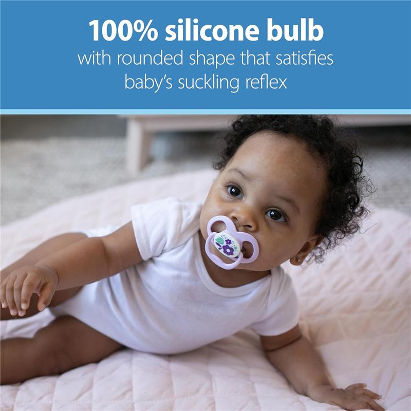 Dr. Brown 4Pk Advantage Glow-in-the-Dark Baby Pacifier, Stage 2, The Dark Blue Nature Image 5