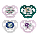 Dr. Brown 4Pk Advantage Glow-in-the-Dark Baby Pacifier, Stage 2, The Dark Purple Nature Image 2