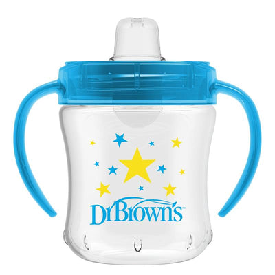Dr. Brown 6 Oz. Soft Spout Cup, Blue, 6M+ Image 1