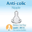 Dr. Brown 6Pk Level 3 Narrow Baby Bottle Silicone Nipples 6M+, Medium-Fast Flow Image 3