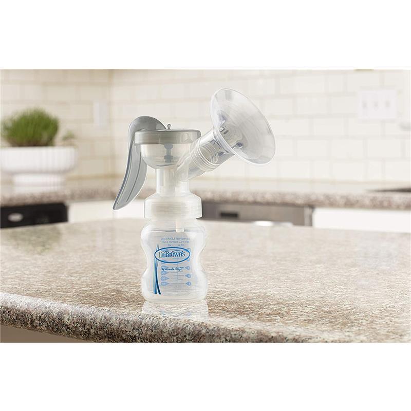 Dr. Brown - Manual Breast Pump with Softshape Silicone Shield Image 7