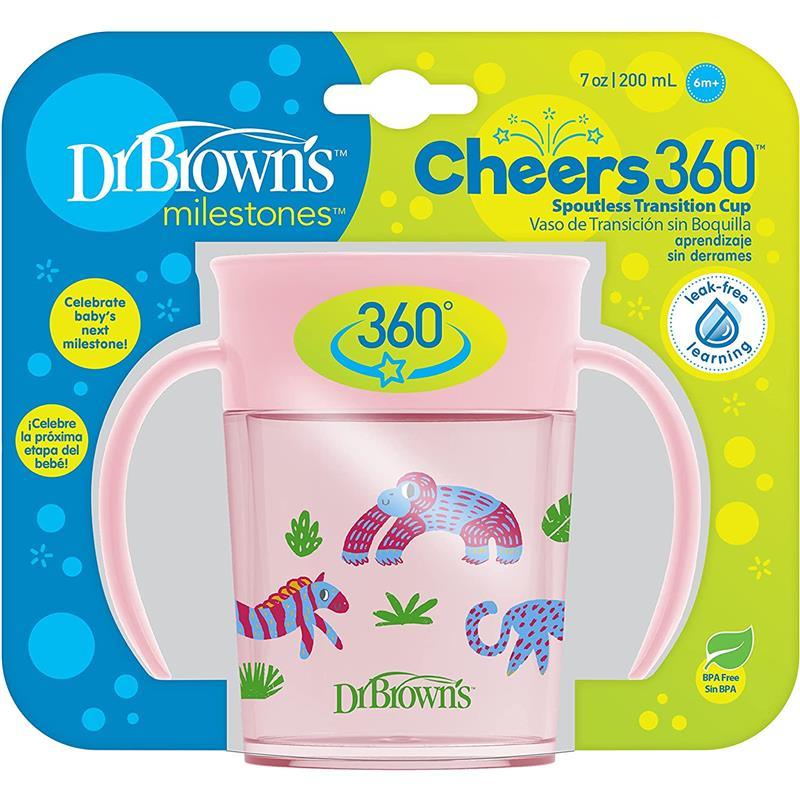 Dr. Brown - Milestones Polypropylene Cheers360 Cup, Pink Image 6