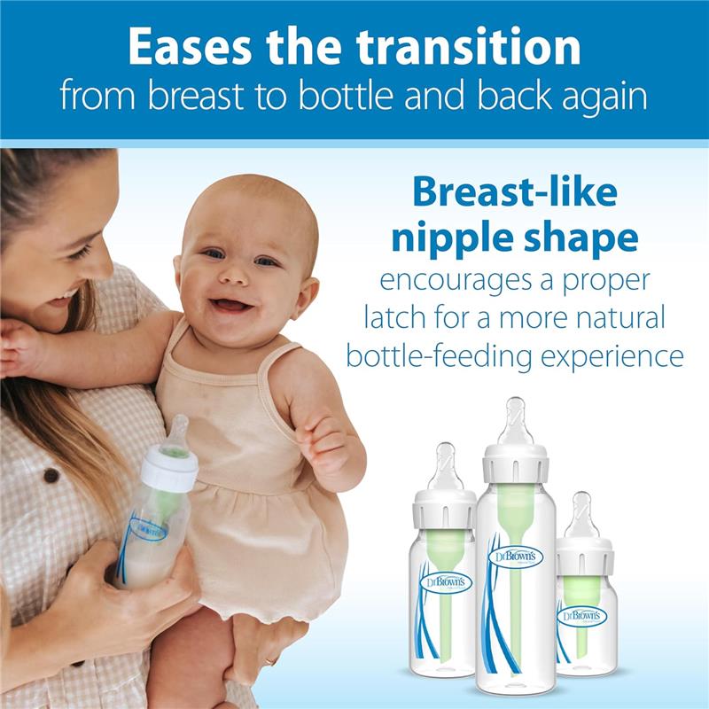 Dr. Brown’s 6Pk Natural Flow Level 2 Narrow Baby Bottle Silicone Nipple, Medium Flow, 3M+ Image 7