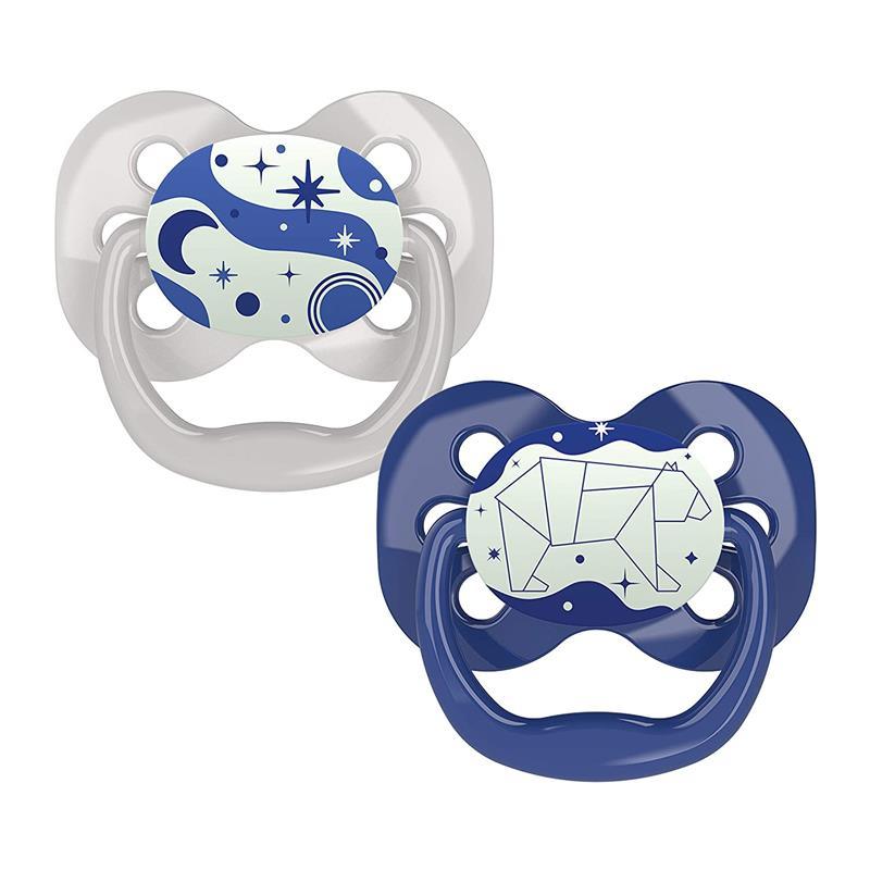 Dr. Brown’s Advantage Glow-in-the-Dark Pacifiers, 2 Count BLUE, 0-6 months Image 4