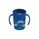 Dr. Brown - Smooth Wall Cheers360 Cup W/ Handles, 7 Oz/200 Ml, Blue Deco (6M+), 1-Pack Image 1