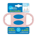 Dr. Brown's 100% Silicone Narrow Baby Bottle Handles, Light Pink Image 1