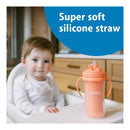 Dr. Brown's 2Pk Milestones Insulated Sippy Cup with Straw and Handles, Pink/Coral, 10 Oz/300 ml Image 3
