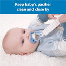 Dr. Brown's 2Pk Pacifier Clips, Universal Fit Fabric Strap for Pacifiers, Dots & Stripes Image 7