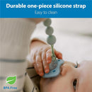Dr. Brown's 2Pk Silicone Pacifier Clips, Pink and Ecru Image 6