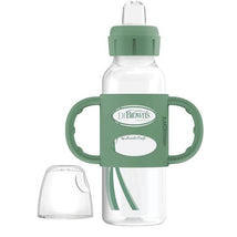 Dr. Brown's - 8 Oz/250 Ml Narrow Sippy Spout Bottle W/ Silicone Handles, Green Image 1
