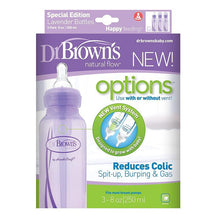 Dr. Brown's - 8Oz Pp Options+ Narrow Bottle Purple, 3Pk Image 2