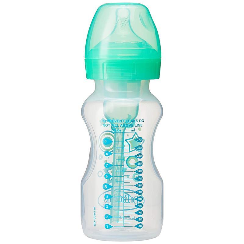 Dr. Brown's 9 Oz/270 Ml Options+ Wide-Neck Bottle To Sippy, Green, Single Image 3
