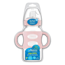 Dr. Brown's - 9 Oz/ 270 Ml Wide-Neck Sippy Spout Bottle With Silicone Handles, Light Pink Image 1