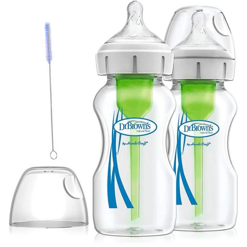 Dr. Brown - 9Oz Baby Bottle Options+ Wide-Neck, 2Pk Image 1