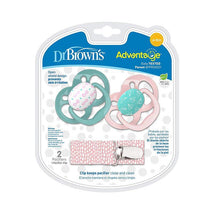 Dr. Brown's Advantage 2-Pack Stage 2 Pacifiers with Clip, Pink Image 3