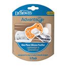 Dr. Brown's Advantage One-Piece Silicone Baby Pacifier, Stage 2, Blue Image 8