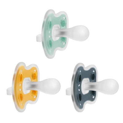 Dr. Brown's Advantage One-Piece Silicone Baby Pacifier, Stage 2, Neutral Image 1