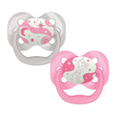 Dr. Brown's Advantage Pacifiers, Stage 1, Glow In The Dark, Pink, 2-Pack Image 1