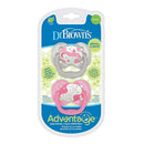 Dr. Brown's Advantage Pacifiers, Stage 1, Glow In The Dark, Pink, 2-Pack Image 9