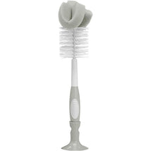 Dr. Brown's Baby Bottle Cleaning Brush with Sponge, Grey Image 1