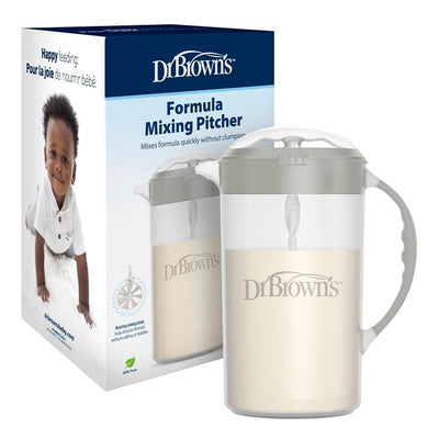 Dr. Brown's Baby Formula Mixing Pitcher with Adjustable Stopper, Gray Image 1