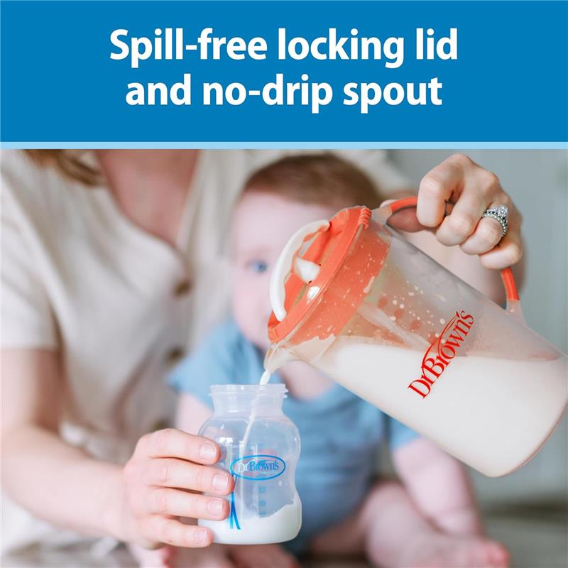 Dr. Brown's Baby Formula Mixing Pitcher with Adjustable Stopper, Gray Image 3