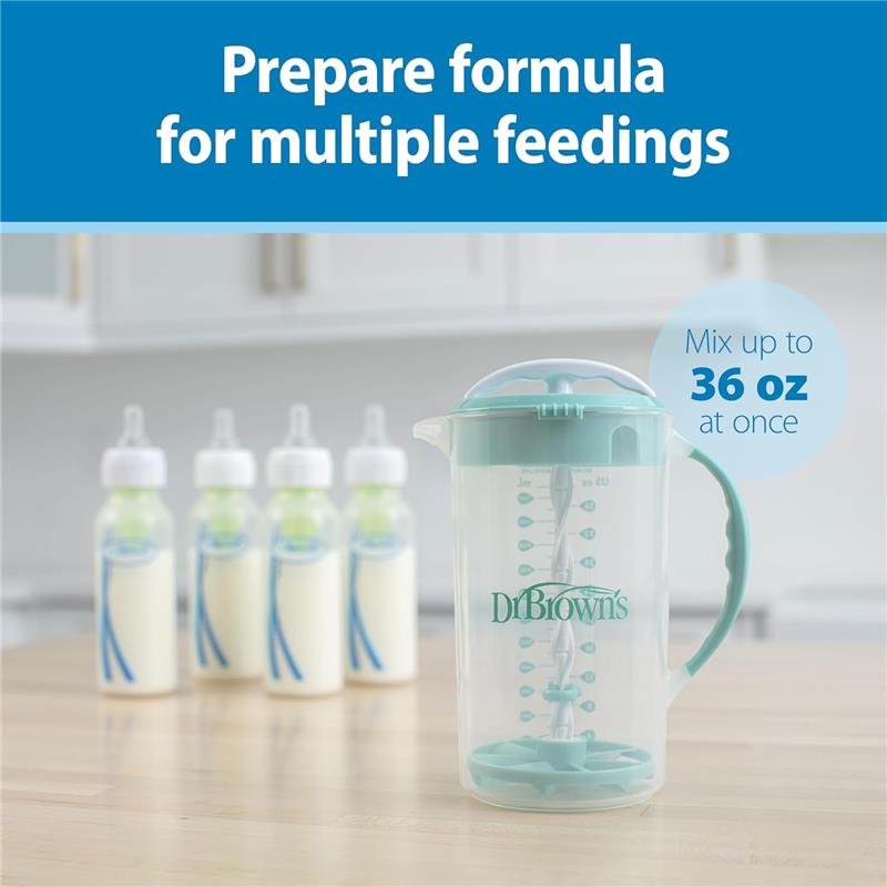 Dr. Brown's Baby Formula Mixing Pitcher with Adjustable Stopper, Gray Image 5