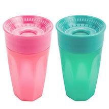 Dr. Brown's Cheers 360 Spoutless Training Cup, Pink/Turquoise Image 1