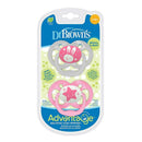 Dr. Brown's Dr. Brown’s Advantage Pacifiers, Stage 2, Glow In The Dark, Pink, 2-Pack Image 4