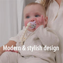Dr. Brown's Gray & Green Silicone Pacifier Clips Image 2