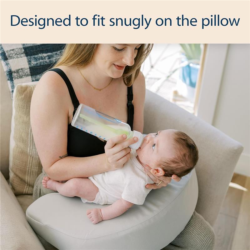 Dr. Brown's Lap Support Pillow Cover, Light Gray Image 4