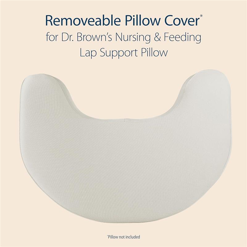 Dr. Brown's Lap Support Pillow Cover, Light Gray Image 7