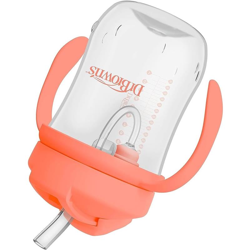 Dr. Brown's Milestones Baby's First Straw Cup 9oz/270Ml, Coral Image 3